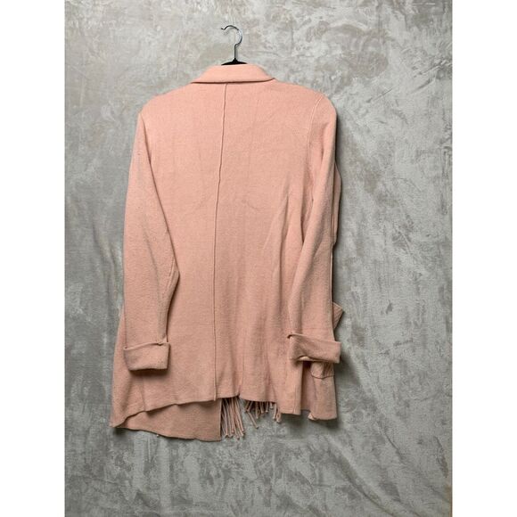 MAGASCHONI COZYCORE CARDIGAN SWEATER WOMENS Size LARGE in SHELL BLUSH PINK 93178 - Picture 2 of 8